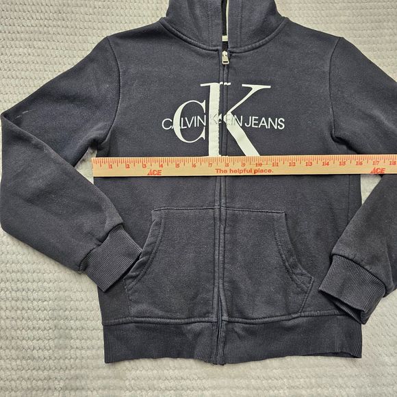 Children's Calvin Klein Black Jacket No Size Measures Small - Picture 3 of 14
